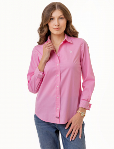 SOLID STRETCH POPLIN SHIRT