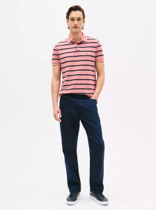 Regular Fit Stripe Wicking Polo