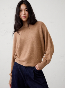 Sequin Boatneck Pullover Sweater