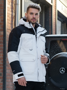 Горнолыжная куртка MTFORCE мужская белого цвета 2302Bl