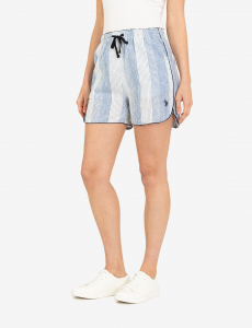 DRAWSTRING PIPED SHORTS