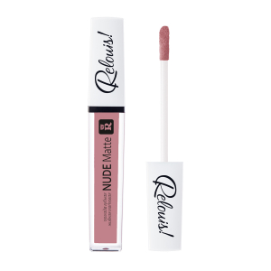 Губная помада жидкая Nude Matte Relouis розовый тон:17 нежный светлый розовый матовый эффект