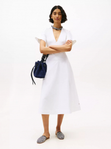 Cotton Poplin Midi Shirtdress