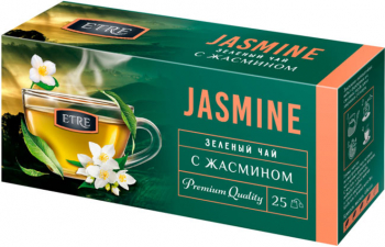 «ETRE», чай Jasmine зеленый с жасмином, 25 пакетиков, 50г