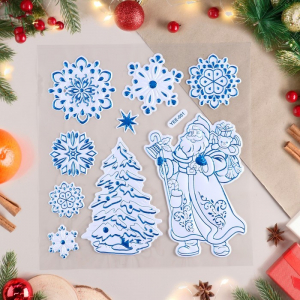 Наклейки на окна «Новогодние», 38?30 см