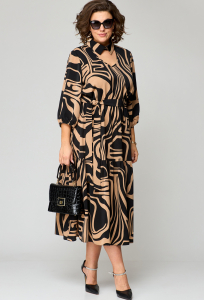 Платье EVA GRANT 7102 капучино