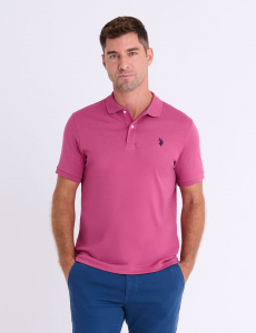 SOLID INTERLOCK POLO SHIRT