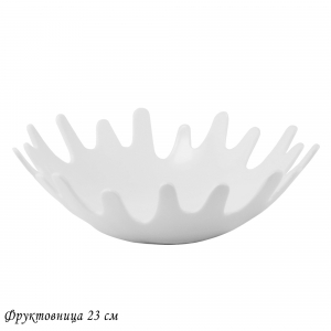 118-048 Фруктовница 23х7см BIANCO в под.уп.(х12)Фарфор