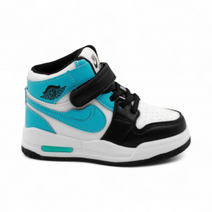 Кроссовки детские высокие 4509-18 сине голубые