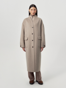 Пальто из премиальной шерсти с жилетом