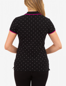 DOT PRINT PIQUE POLO SHIRT