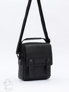 Сумка мужская кожаная 3012-1TR black Tough Ruder