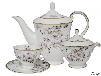 108-216 Чайный сервиз 16пр. ХРИЗАНТЕМЫ в под.уп. (х2)Фарфор