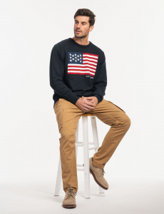 U.S. POLO ASSN. FLAG CREW NECK SWEATER