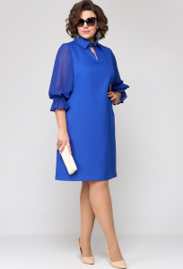 Платье EVA GRANT 7185 василек