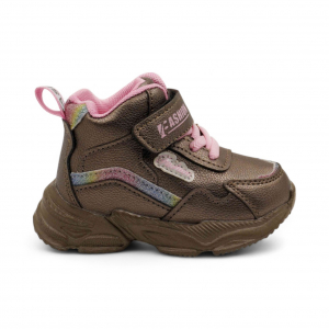 Кроссовки детские высокие С8980-15 бронзовые