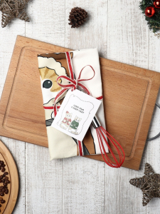 Набор подарочный новогодний «Этель. Помурчим в новом году»: полотенце 40?70 см, венчик кухонный