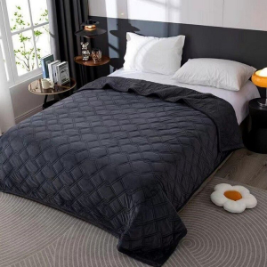 Велюровое стеганое покрывало Премиум 