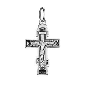 256.55 крест из серебра частично черненый штампованный