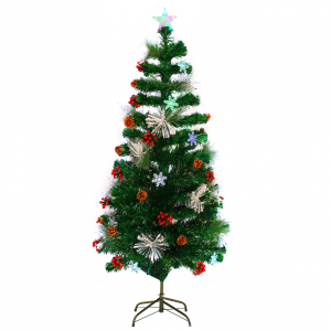 Елка светодиодная (шишки, ягоды, снег)120 см