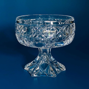 588-636 Конфетница 15см на ножке в под.уп.(х12)Стекло