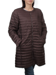 K-528 DK. BROWN Куртка демисезонная стеганая женская (70 гр. холлофайбер)