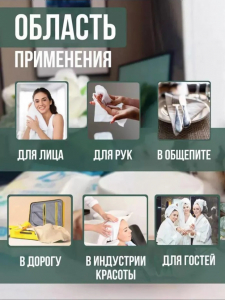 Полотенце прессованное для лица и тела (3676)