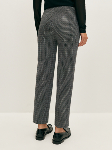 Брюки из жаккардового трикотажа