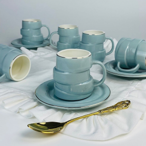 155-012 Кофейный набор 12пр. 140мл в под.уп.(х8)Фарфор