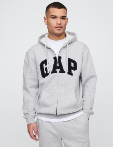 Relaxed Gap Logo Zip Hoodie