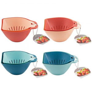 160-143 Набор дуршлаг и чаша для смешивания 16х14см, 14,5х13 см (х48)