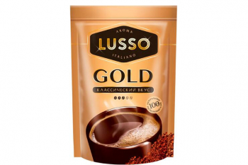 «LUSSO», кофе Gold, растворимый, 75 г