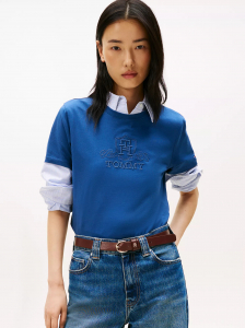 Embroidered Crest Banner Logo T-Shirt