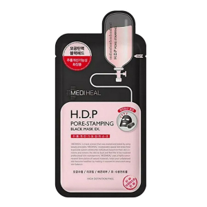 Mediheal Тка­невая мас­ка для ли­ца су­жа­ющая по­ры / Black Mask H.D.P Pore-Stamping EX, 35 мл