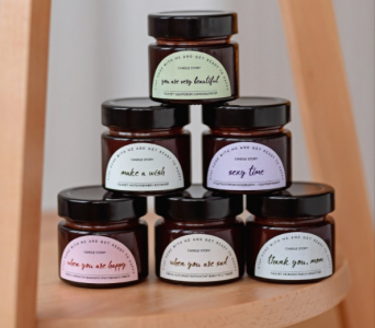 NEW! Свечи 100 мл с хлопковым фитилем коричневое стекло