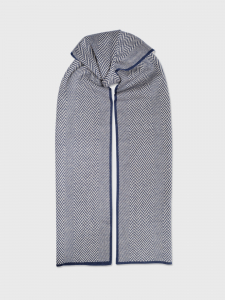 Шарф с принтом в рубчик