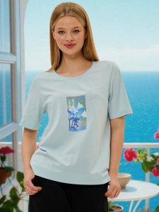 футболка женская 8648-07 Новинка