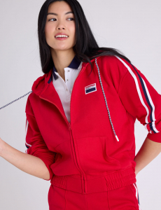 SIGNATURE STRIPE USPA SPORT ZIP HOODIE