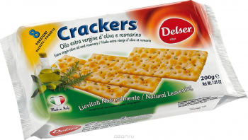 КРЕКЕРЫ  розмарин/оливковое масло, зеленая упаковка 250 г