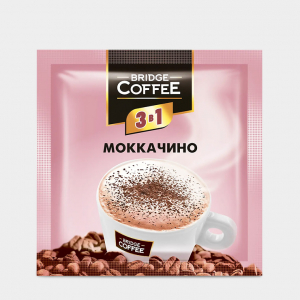 «Bridge Coffee», напиток кофейный 3 в 1 Моккачино, 20 г (упаковка 16 шт)