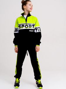 Комплект для девочки: толстовка, брюки