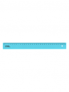 Линейка 30 см Calligrata пластиковая, прозрачная