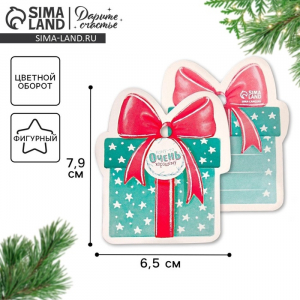 Шильдик новогодний декоративный на подарок «Кому-то очень хорошему», 6.5?7.5 см