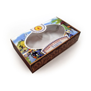 Летняя подарочная упаковка для пряников весо 130 гр