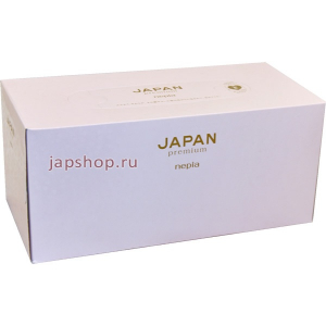 Nepia Japan Premium Tissue Бумажные двухслойные салфетки, 200х227 мм, 220 шт (4901121140292)