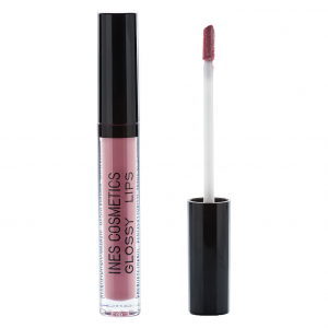 Блеск для губ  Ines розовый  №04 дымчато-розовый глянцевый блеск