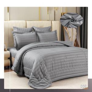 КПБ EFOR SATIN модель 2 с одеялом серый 1,5