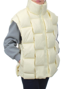 2853 YELLOW Жилет утепленный женский (80% пух, 20% холлофайбер)