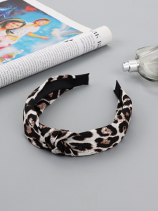 Ободок для волос «Кокетка», 3 см, светлый лео