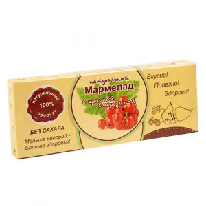 Натуральный мармелад Красная смородина 140г  (15шт/кор)